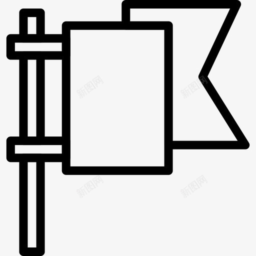旗子必备品11直线型图标svg_新图网 https://ixintu.com 必备品11 旗子 直线型