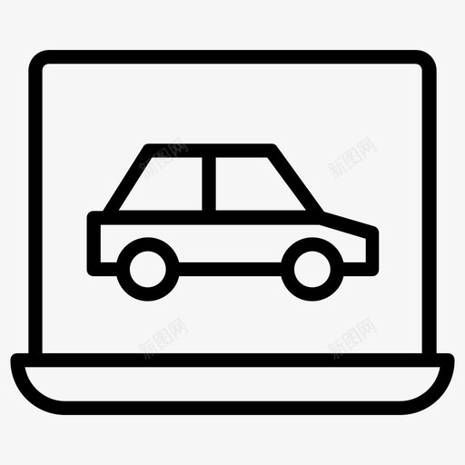在线汽车汽车购物汽车网站图标svg_新图网 https://ixintu.com 在线汽车 在线租赁 汽车服务线图标 汽车网站 汽车购物 电子商务