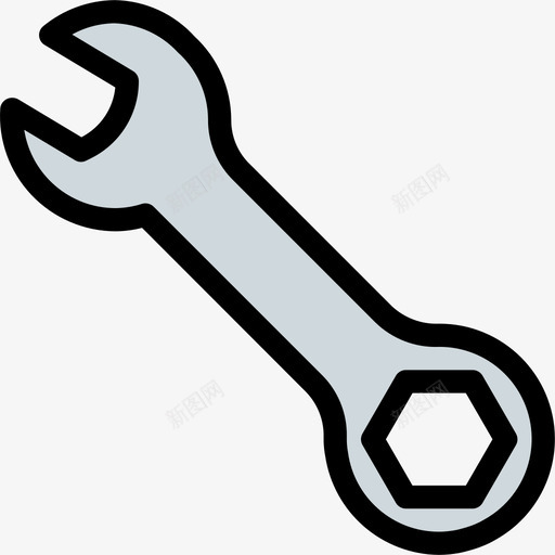 扳手设置11线性颜色图标svg_新图网 https://ixintu.com 扳手 线性颜色 设置11