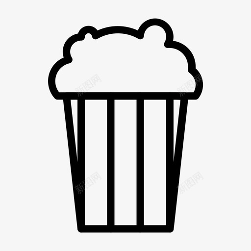 爆米花电影院零食图标svg_新图网 https://ixintu.com 爆米花 电影院 电影院或电影院线 零食