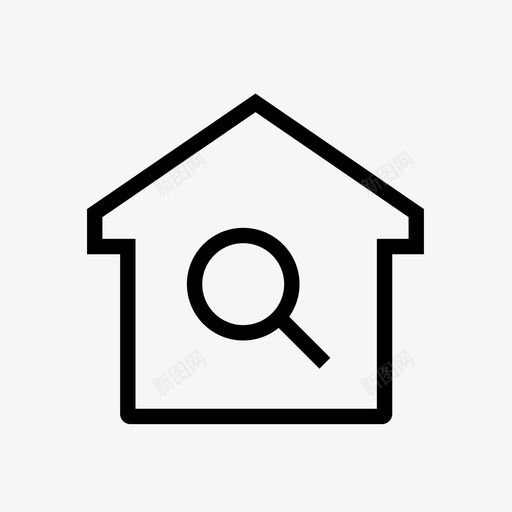 搜房公寓酒店图标svg_新图网 https://ixintu.com 公寓 房产 房地产 搜房 酒店