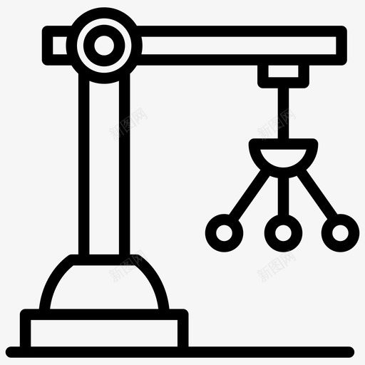 工业机器人工业手臂生产机器人图标svg_新图网 https://ixintu.com 工业手臂 工业机器人 机器人工程线图标 机器人手臂 机器人技术 生产机器人