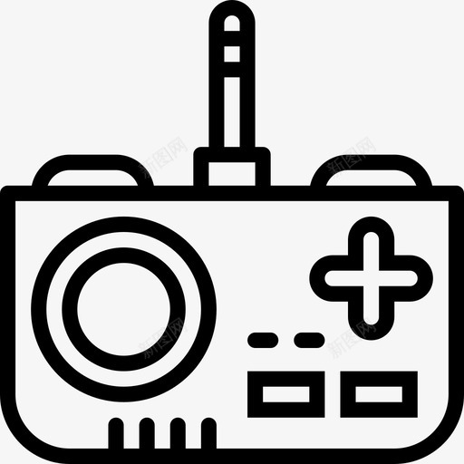 遥控器玩具24线性图标svg_新图网 https://ixintu.com 玩具24 线性 遥控器