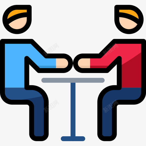 会议商务182线性颜色图标svg_新图网 https://ixintu.com 会议 商务182 线性颜色