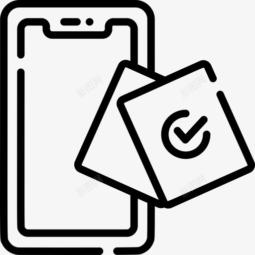 智能手机notes任务线性图标svg_新图网 https://ixintu.com notes任务 智能手机 线性