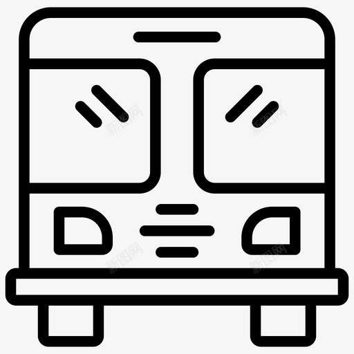 巴士长途汽车公共交通图标svg_新图网 https://ixintu.com 公共交通 巴士 度假线路图标 旅游 车辆 长途汽车