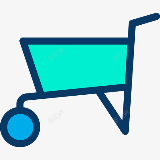 手推车结构和工具4线颜色图标svg_新图网 https://ixintu.com 手推车 线颜色 结构和工具4
