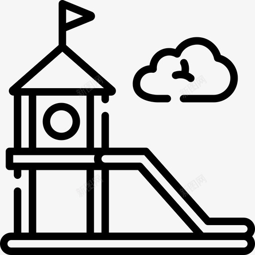 游乐场游乐场24直线图标svg_新图网 https://ixintu.com 游乐场 游乐场24 直线
