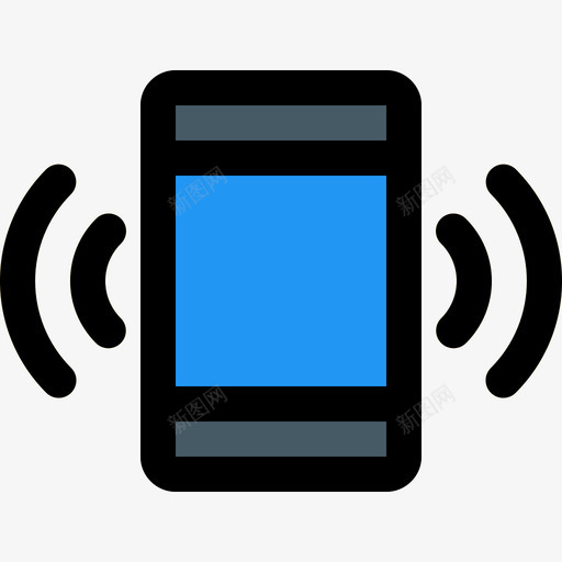 手机铃声手机6线状颜色图标svg_新图网 https://ixintu.com 手机6 手机铃声 线状颜色