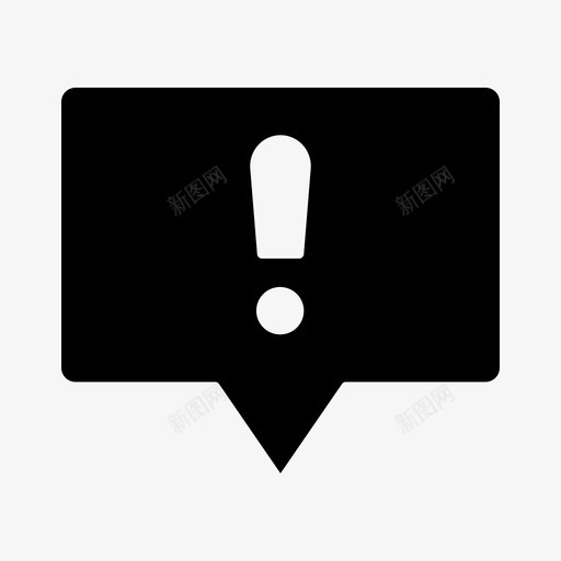 通知警报消息图标svg_新图网 https://ixintu.com essentials集合v2 推送 新建 消息 警报 通知