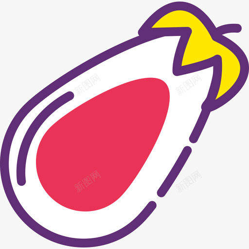 茄子食物86附魔图标svg_新图网 https://ixintu.com 茄子 附魔 食物86