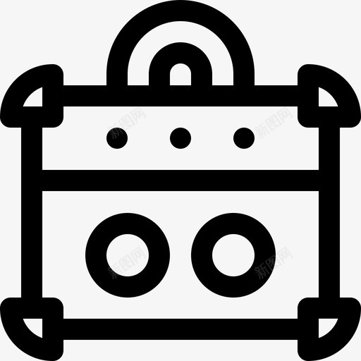放大器乐器7线性图标svg_新图网 https://ixintu.com 乐器7 放大器 线性
