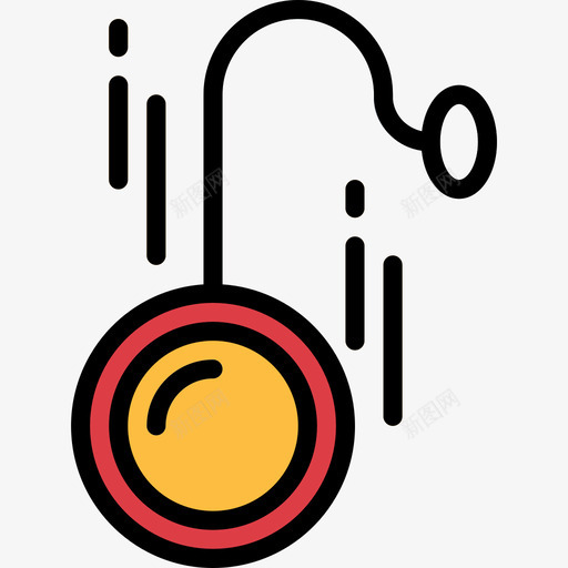 Yoyo玩具26线性颜色图标svg_新图网 https://ixintu.com Yoyo 玩具26 线性颜色