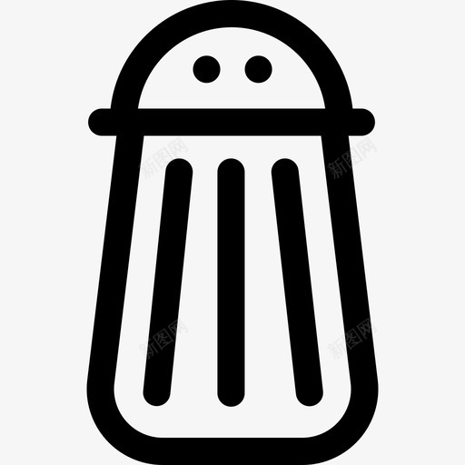 盐厨房工具7线状图标svg_新图网 https://ixintu.com 厨房工具7 盐 线状