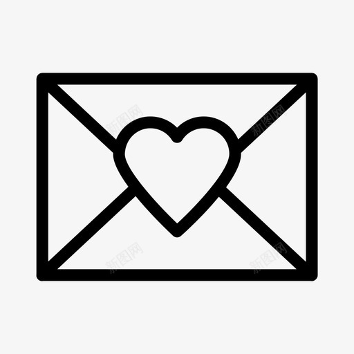 情书最爱心图标svg_新图网 https://ixintu.com 心 情书 最爱 爱和浪漫