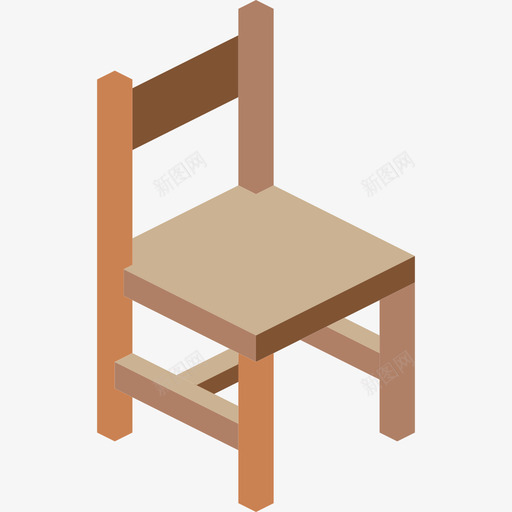 椅子家具39扁平图标svg_新图网 https://ixintu.com 家具39 扁平 椅子