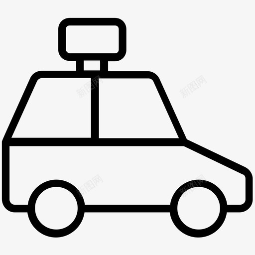 出租车双门轿车车辆图标svg_新图网 https://ixintu.com 出租车 双门轿车 汽车服务线图标 车辆