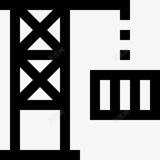 集装箱运输和物流直达图标svg_新图网 https://ixintu.com 直达 运输和物流 集装箱