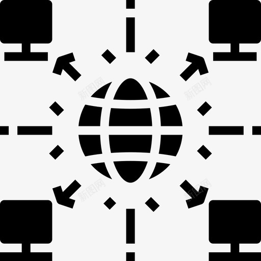 去中心化加密货币3填充图标svg_新图网 https://ixintu.com 加密货币3 去中心化 填充