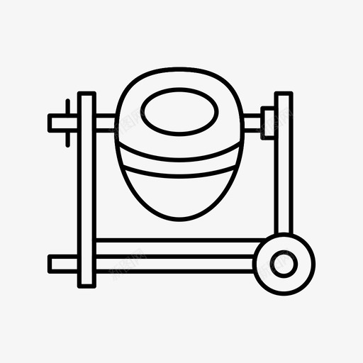 水泥搅拌水泥搅拌机施工图标svg_新图网 https://ixintu.com 工作 施工 水泥搅拌 水泥搅拌机 线路图标