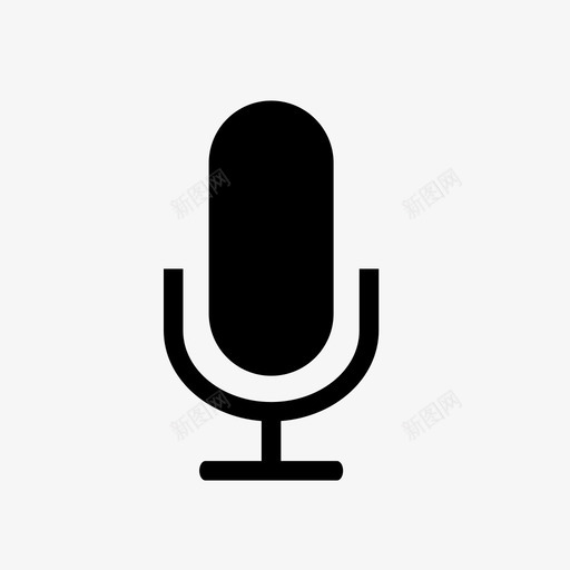 麦克风讲话声音图标svg_新图网 https://ixintu.com 唱歌 噪音 声音 声音音频 录音 播客 表演 讲话 谈话 音频 麦克风