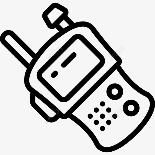 对讲机通信9线性图标svg_新图网 https://ixintu.com 对讲机 线性 通信9