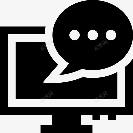 监视器通信和媒体11已填充图标svg_新图网 https://ixintu.com 已填充 监视器 通信和媒体11