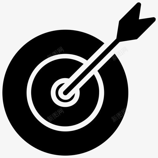 飞镖箭头目标图标svg_新图网 https://ixintu.com 产品管理字形图标 目标 箭头 飞镖