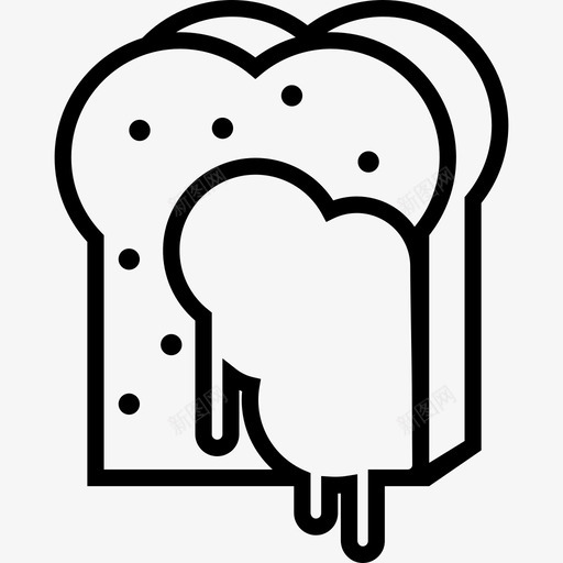 烤面包面包店7直系图标svg_新图网 https://ixintu.com 烤面包 直系 面包店7
