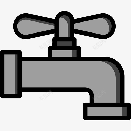 水龙头浴室物体4线性颜色图标svg_新图网 https://ixintu.com 水龙头 浴室物体4 线性颜色