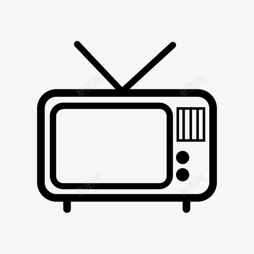 电视电子电影图标svg_新图网 https://ixintu.com 电子 电影 电视