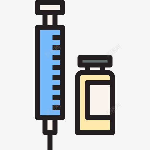 注射医用87线性颜色图标svg_新图网 https://ixintu.com 医用87 注射 线性颜色