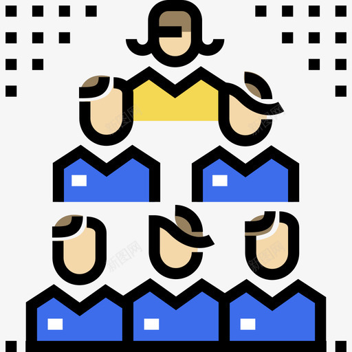 团队合作搜索引擎优化13线性颜色图标svg_新图网 https://ixintu.com 团队合作 搜索引擎优化13 线性颜色