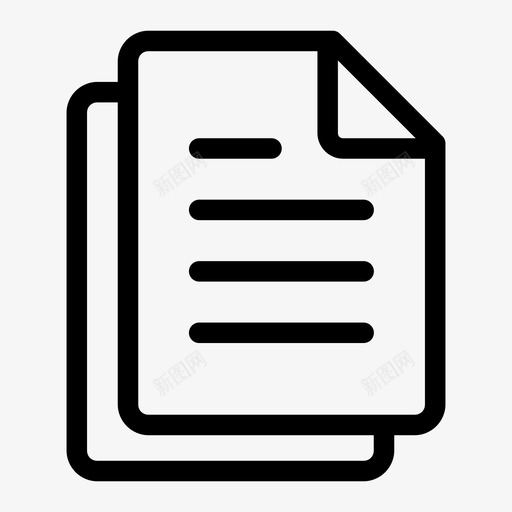 复制翻页纸张图标svg_新图网 https://ixintu.com 复制 粘贴 纸张 翻页