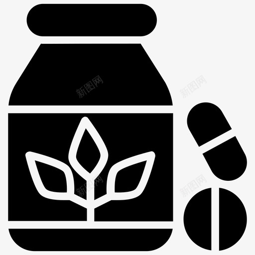 药罐抗生素医疗图标svg_新图网 https://ixintu.com 医疗 处方药 妇科雕文图标 抗生素 药瓶 药罐