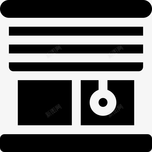 百叶窗家装5填充图标svg_新图网 https://ixintu.com 填充 家装5 百叶窗