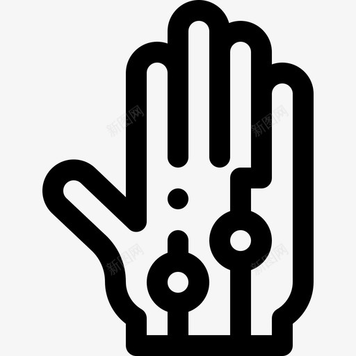 有线手套虚拟现实22线性图标svg_新图网 https://ixintu.com 有线手套 线性 虚拟现实22