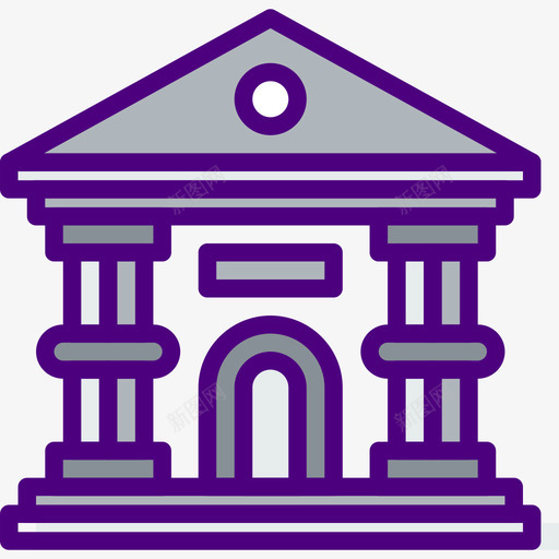 银行40号楼线性颜色图标svg_新图网 https://ixintu.com 40号楼 线性颜色 银行