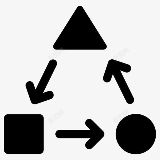 改变形状转变图标svg_新图网 https://ixintu.com 形状 改变 转变
