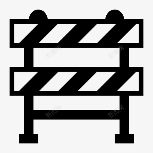 路标路障路牌图标svg_新图网 https://ixintu.com 安全卫生项目 路标 路牌 路障