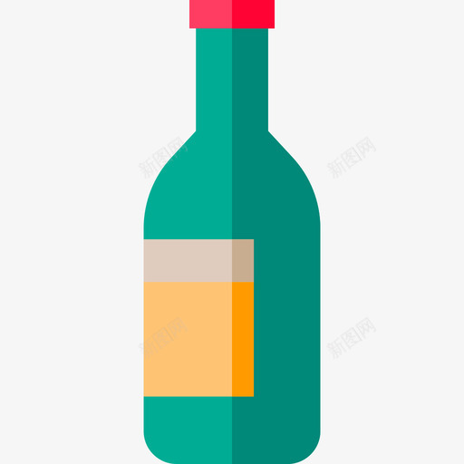 酒瓶意大利4扁平图标svg_新图网 https://ixintu.com 意大利4 扁平 酒瓶
