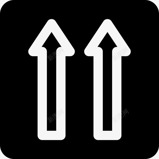单向信号和禁止2填充图标svg_新图网 https://ixintu.com 信号和禁止2 单向 填充
