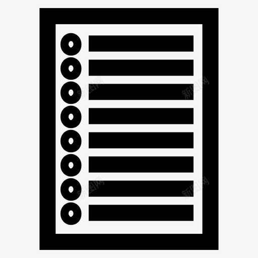 活页纸学校固定轮廓图标svg_新图网 https://ixintu.com 固定轮廓 学校 活页纸