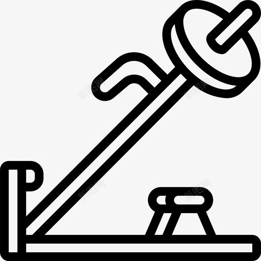 重量健身器材16线性图标svg_新图网 https://ixintu.com 健身器材16 线性 重量