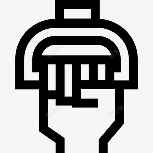 拉手铁路8直线图标svg_新图网 https://ixintu.com 拉手 直线 铁路8