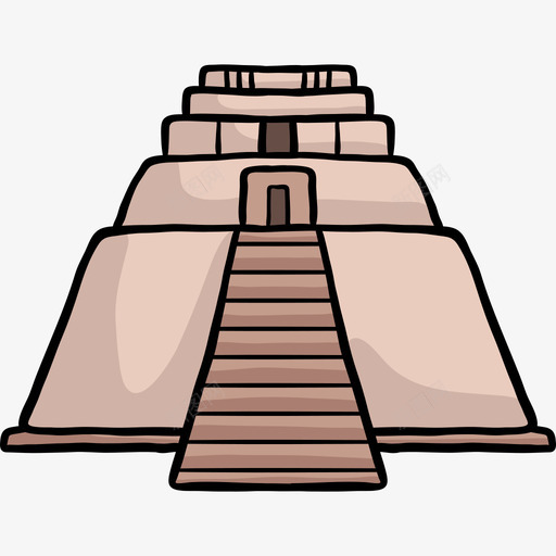 魔术师金字塔世界纪念碑色彩图标svg_新图网 https://ixintu.com 世界纪念碑 色彩 魔术师金字塔