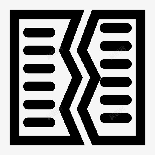 业务文件页面图标svg_新图网 https://ixintu.com 业务 撕毁 文书 文件 纸张 页面