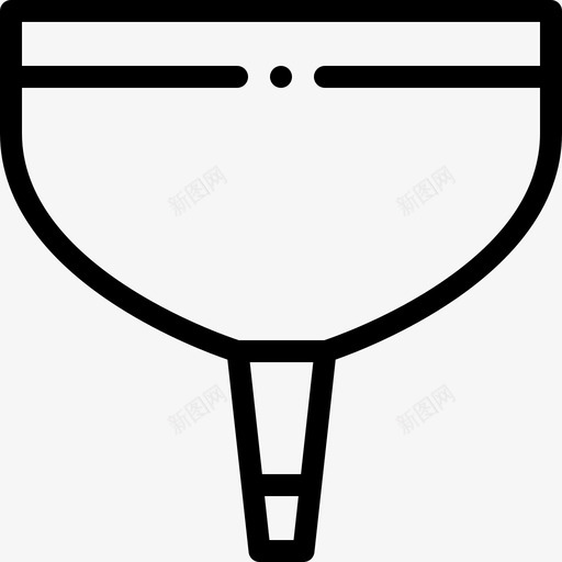 漏斗家居用品10线性图标svg_新图网 https://ixintu.com 家居用品10 漏斗 线性