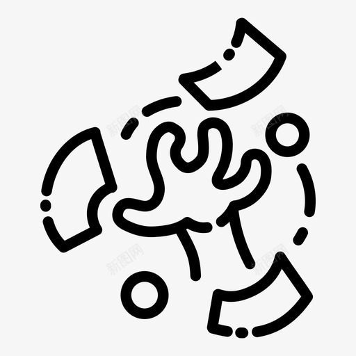 抓钱手势手图标svg_新图网 https://ixintu.com 付款 卡通手势 手 手势 手掌 抓钱