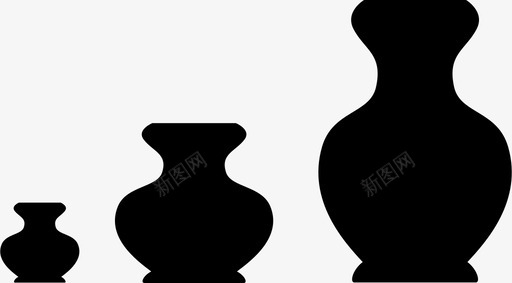 陶器罐子图标svg_新图网 https://ixintu.com 罐子 陶器